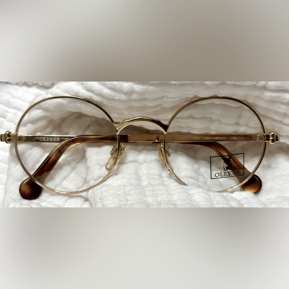 AUTHENTIC OLIVER by VALENTINO GOLD GLASSES